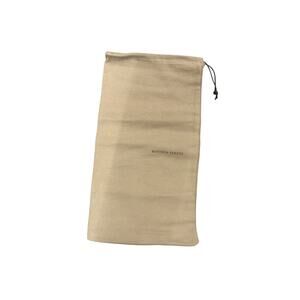 Bottega Veneta Beige Leather Drawstring Shoe Bag